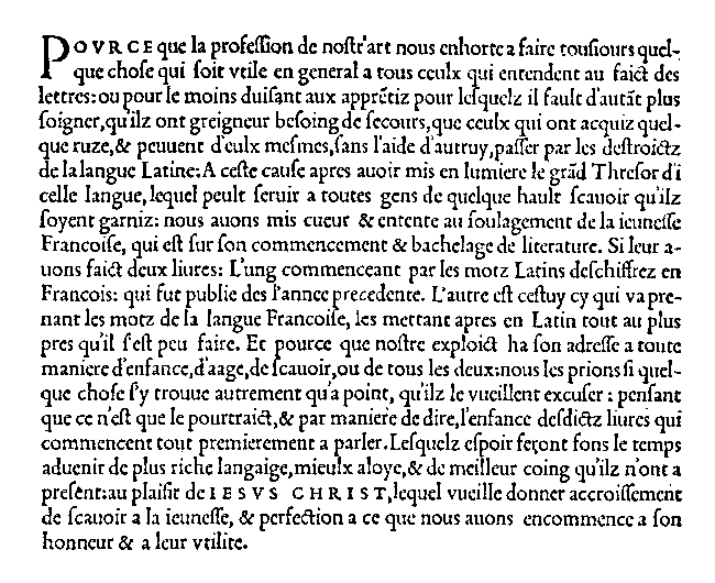 voir Wooldridge, <i>Les Débuts de la lexicographie française</i>, 1977: 48