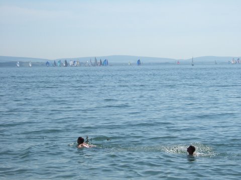 View from Lepe beach during Cowes Week