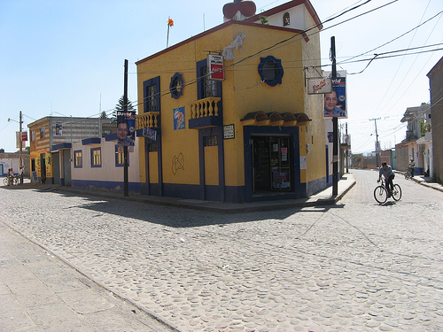 Street corner in Cholula