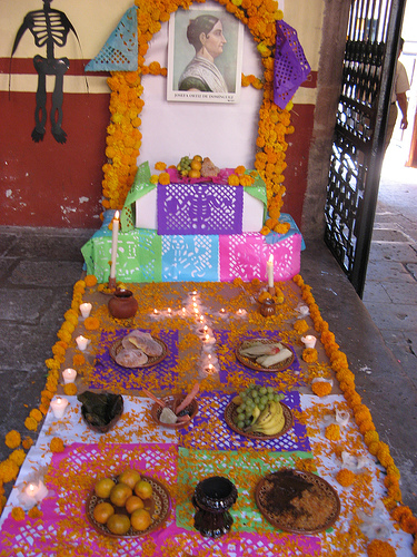 Courtyard altar