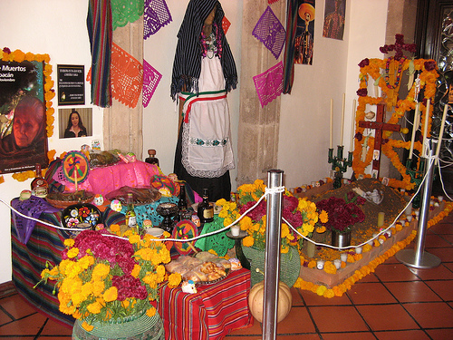 Altar in entrance of hotel