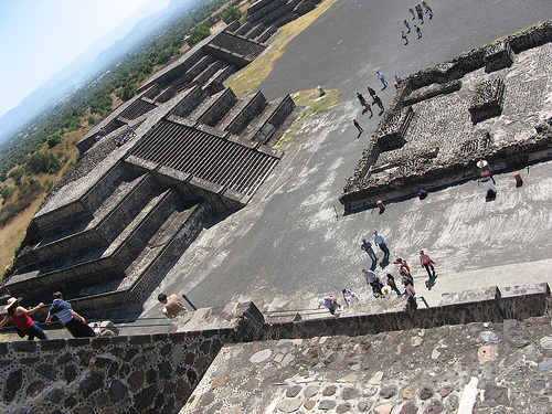 Teotihuacán: view from moon pyramid