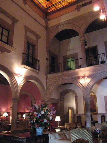 Inside the hotel